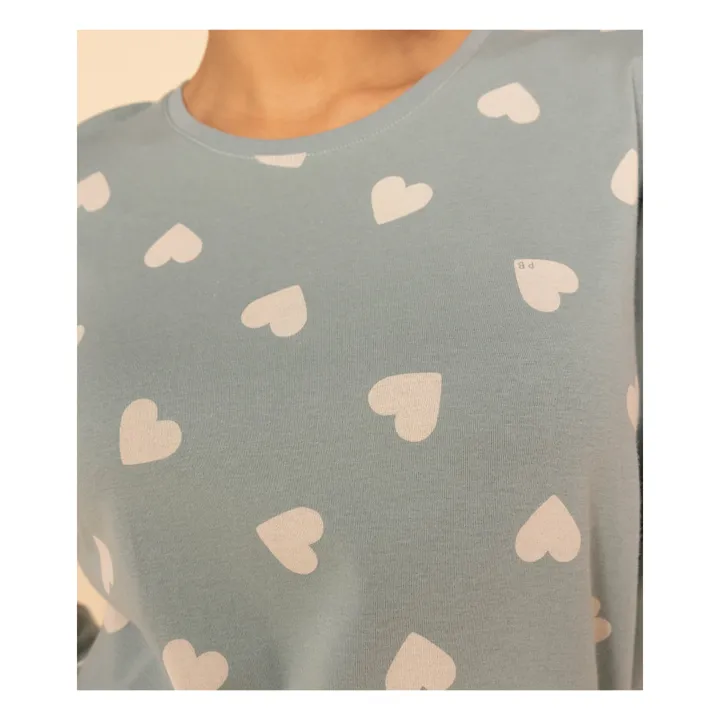 Petit Bateau Ensemble Pyjama Madiane Cœurs - Collection Femme | Sauge