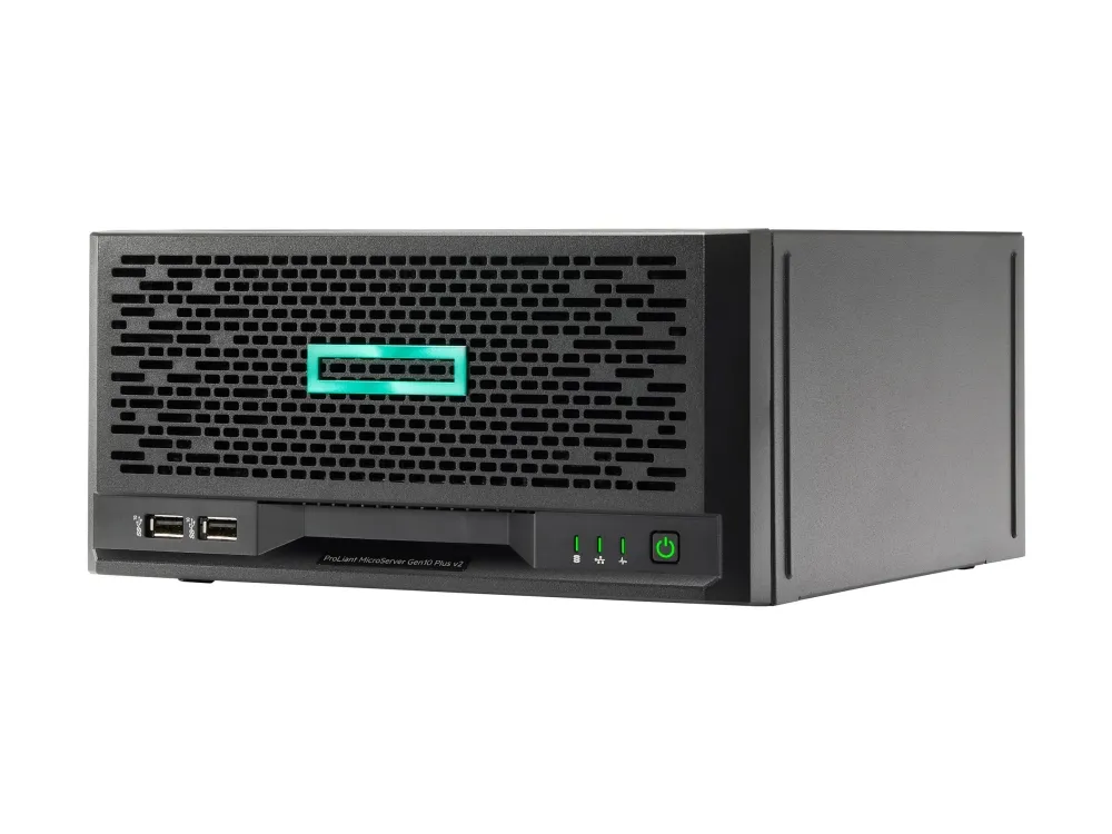 HPE ProLiant MicroServer Gen10 Plus v2 Entry - Server - ultra mikro tower envejs - 1 x Pentium Gold G6405 - RAM 16 GB - SATA - non-hot-swap 3.5