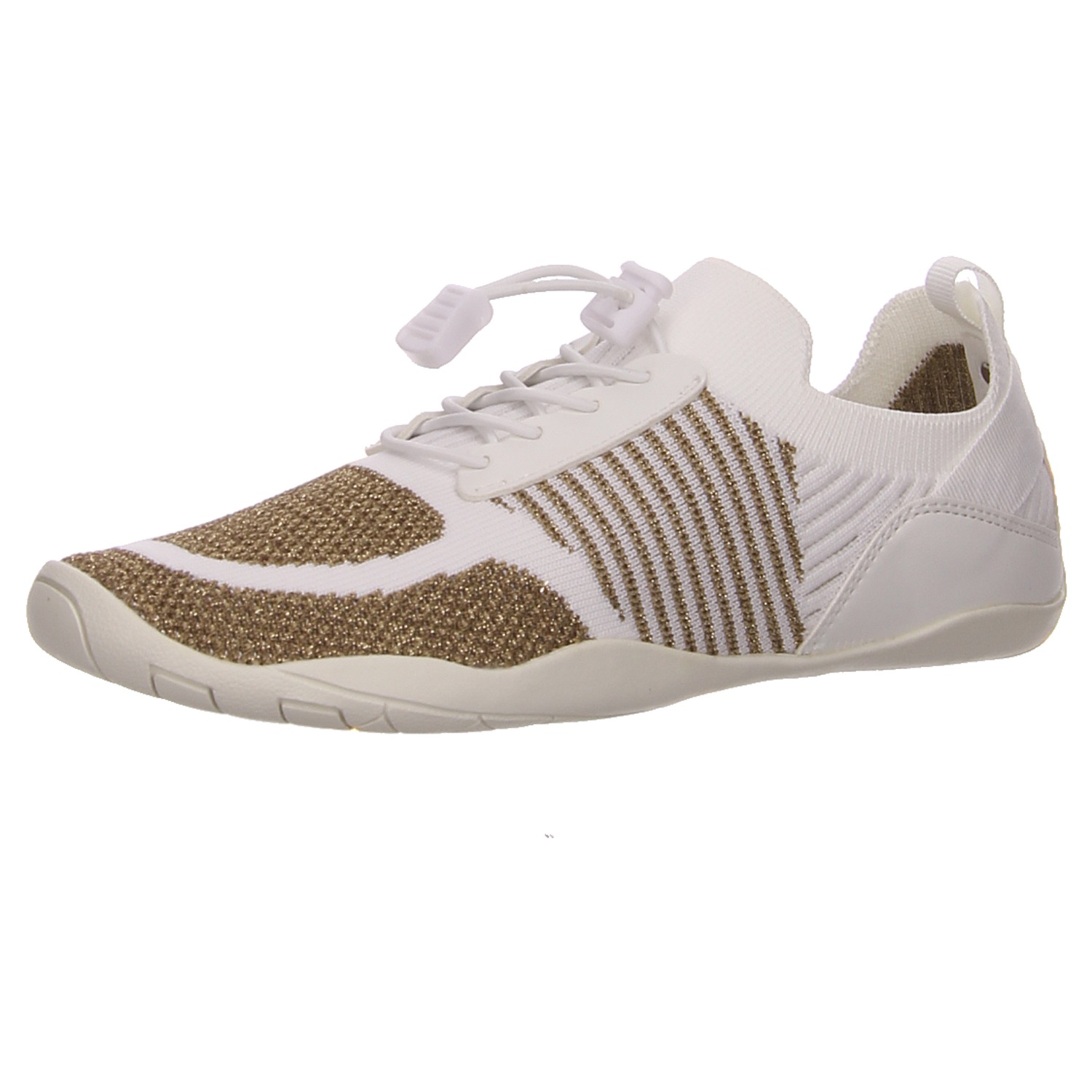 La Strada Barfußschuh gold weiss/weiss kombi
