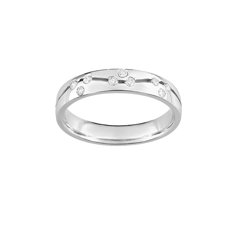 Bague Femme - Or 18 Carats - Diamant
