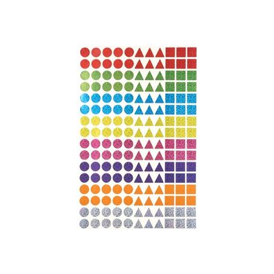 Cléopâtre - 352 gommettes -holographiques géométrique - petites tailles