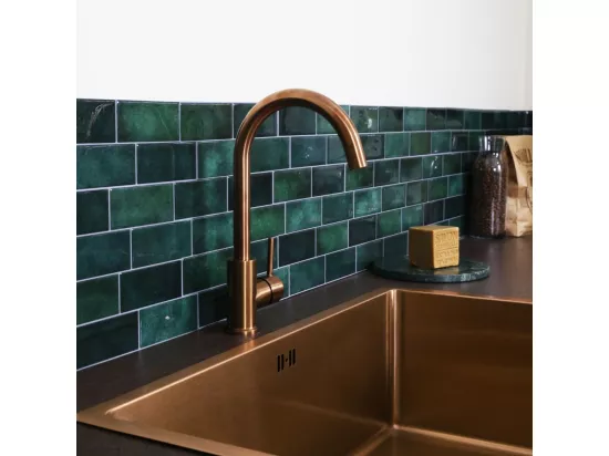 Kiwo mitigeur évier cuivre brossé - Essebagno