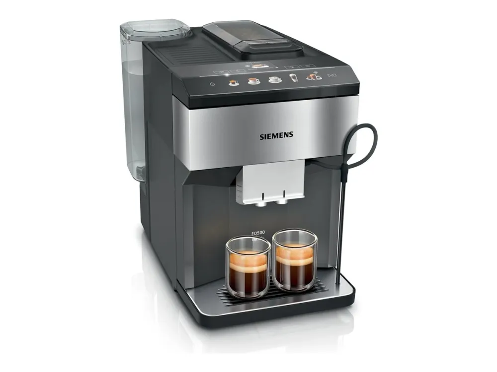 Siemens EQ.500 classic TP516RX3 - Automatisk kaffemaskine med mælkeskummer - 15 bar - rustfrit stål/sort