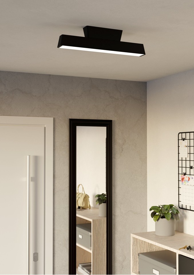 EGLO - Simolaris-Z loftlampe sort L47 - RGB + TW - Zigbee, Bluetooth