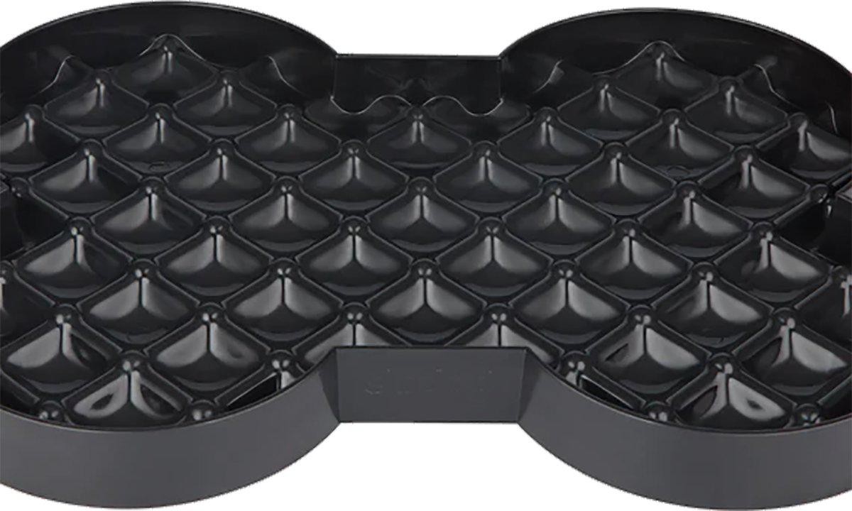 LICKIMAT - Slikkemåtte - Slow Feeder Plate Black 35X26X3Cm