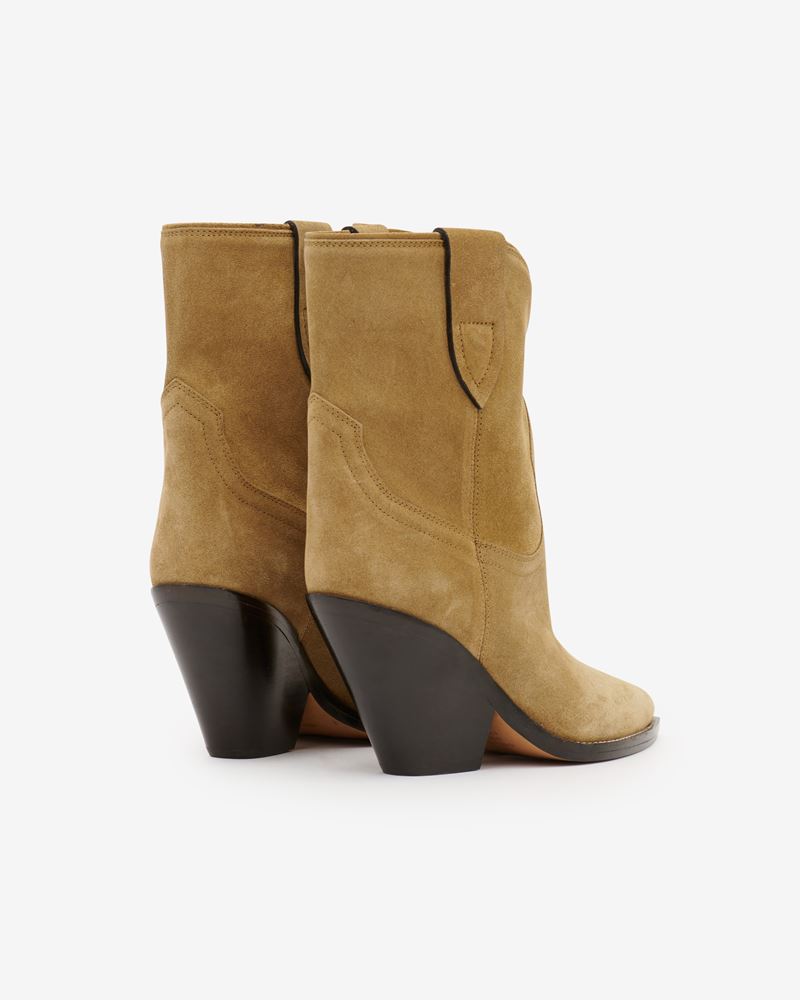 BOTTINES EN VEAU VELOURS LEYANE