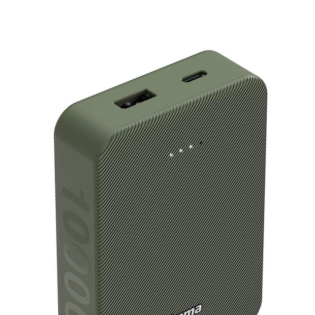 Hama Powerbank Colour 10 10000mAh USB-C+USB-A Green