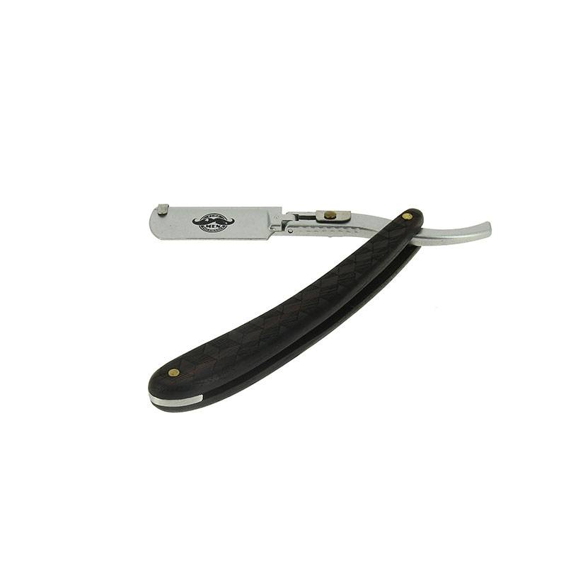 Rasoir à lame interchangeable Bois Black   10 lames double edge courtes