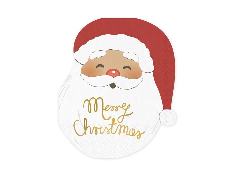 Kerst Servetten Kerstman 16cm 12st