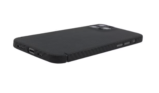 iPhone 15 Pro Max MagSafe Aramid Hardcase Hülle im Carbon Look (CS-2286) - Schwarz