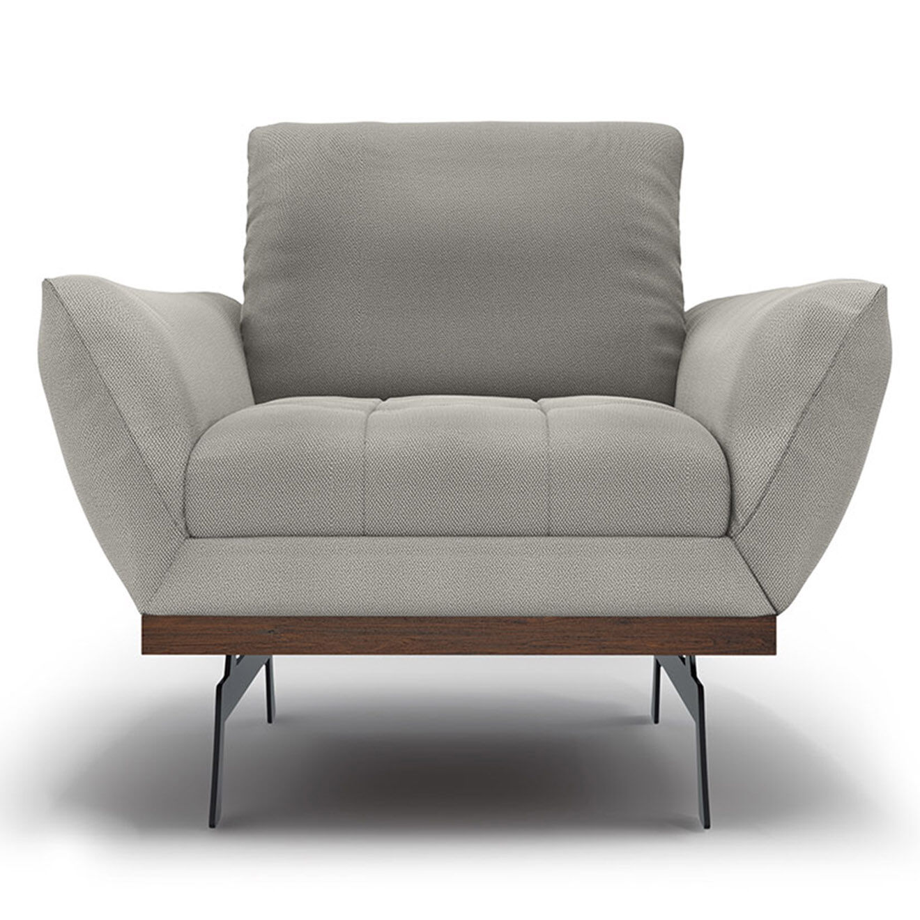 CXL by Christian Lacroix Fauteuil Olivier gris clair - 95x95x87 cm
