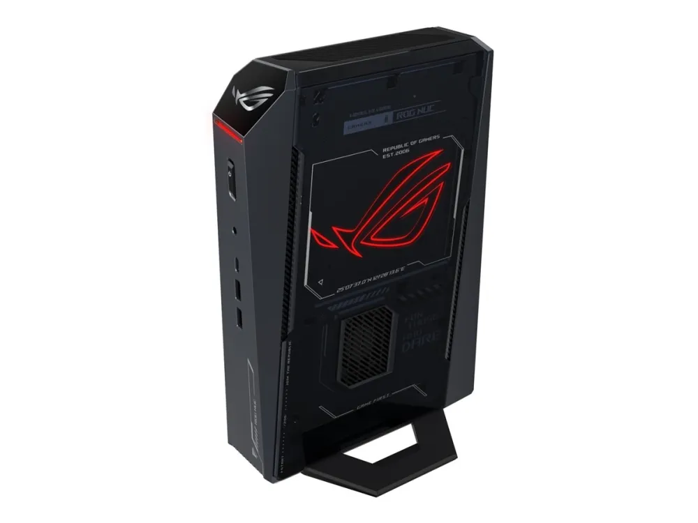ASUS ROG NUC RNUC15JNK9X389A2 - Mini PC gaming - Core Ultra 9 275HX / op til 5.4 GHz - RAM 32 GB - SSD 1 TB - NVMe - GeForce RTX 5070 Ti - IEEE 802.11be (Wi-Fi 7), IEEE 802.11ax (Wi-Fi 6), Gigabit Ethernet, 2.5 Gigabit Ethernet, Bluetooth 5.3 - Win 1
