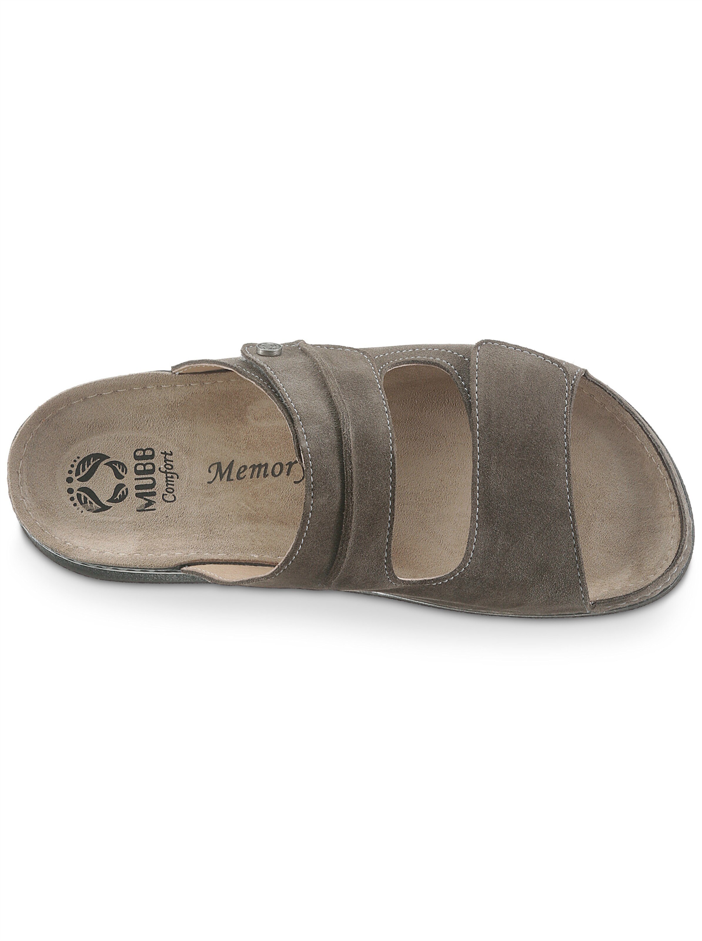 Pantolette in taupe