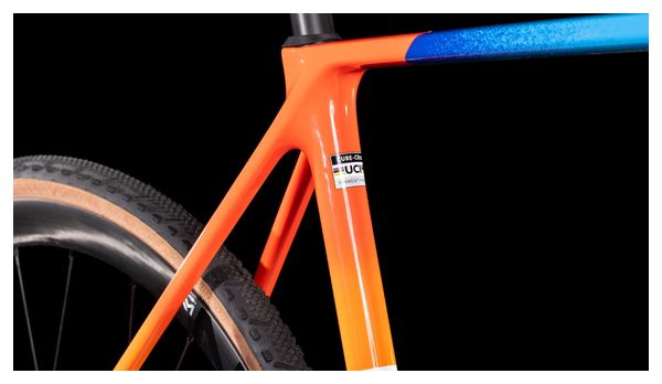 Vélo de Cyclocross Cube Cross Race C:68X TE Shimano Ultegra Di2/GRX Di2 12V 700 mm Blanc Bleu Rouge Teamline 2025