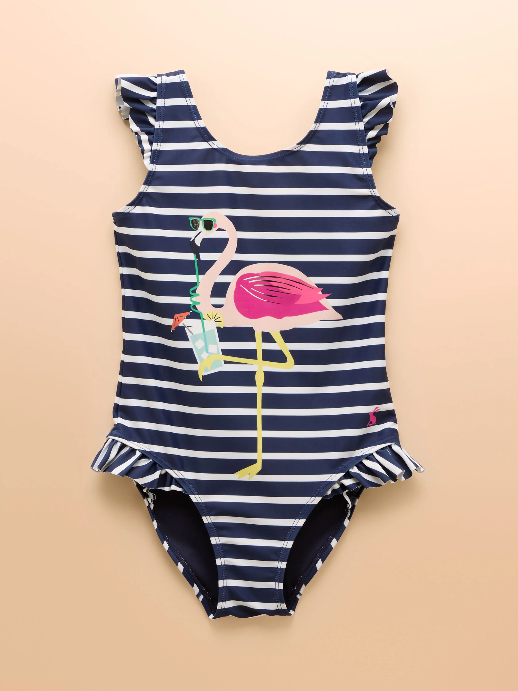 Blauw - Joules Splash bedrukt badpak