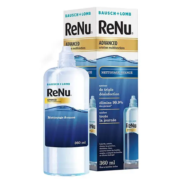 Bausch & Lomb ReNu Advanced 3x360 ml - Solução multiuso para lentes de contato gelatinosas