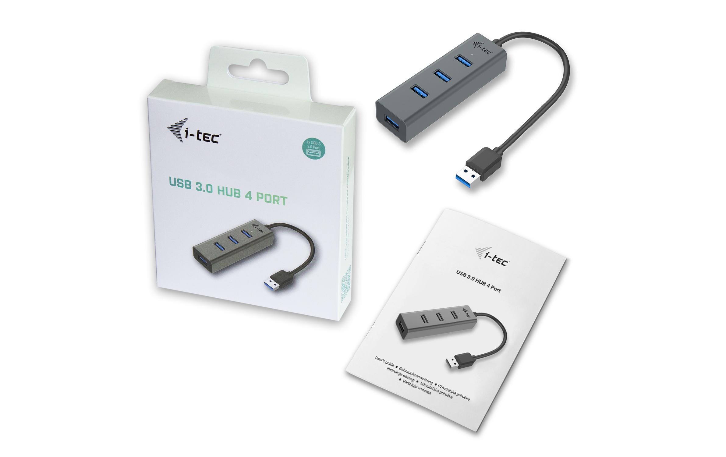 USB-Hub USB-A Metal 4x USB 3.04-Port USB-Hub mit Metallgehäuse
