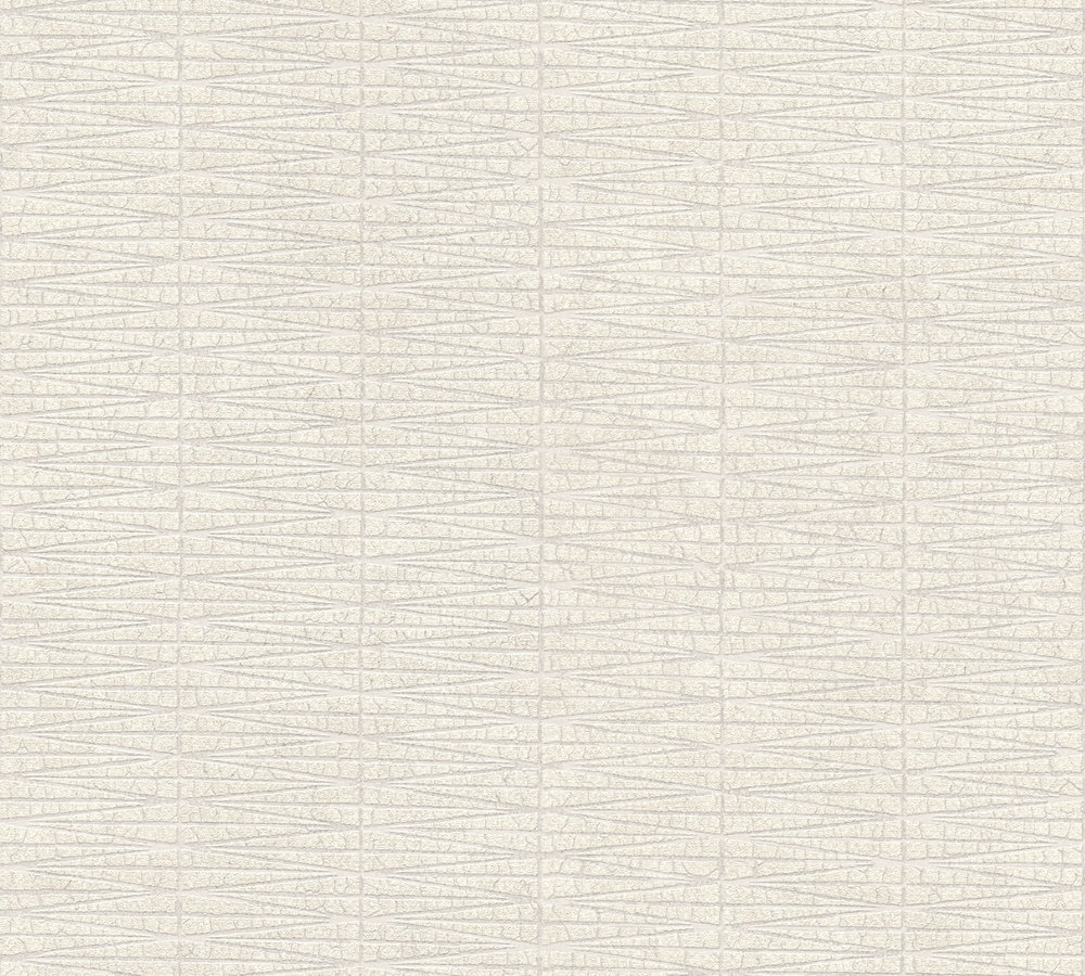 A.S. Creation Vliestapete - weiß-grau - Struktur - 10 Meter