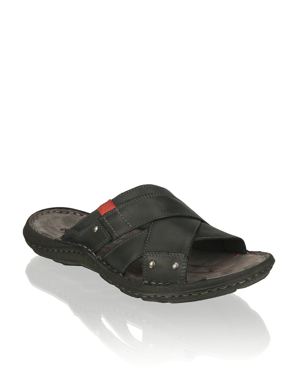 Glattleder Pantoffel
