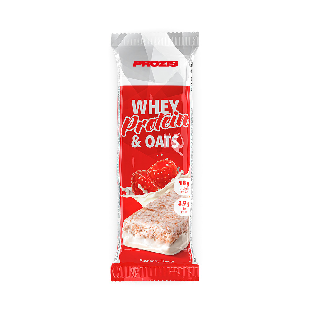 BARRA PROZIS WHEY PROTEIN & OATS FRAMBOESA 80G