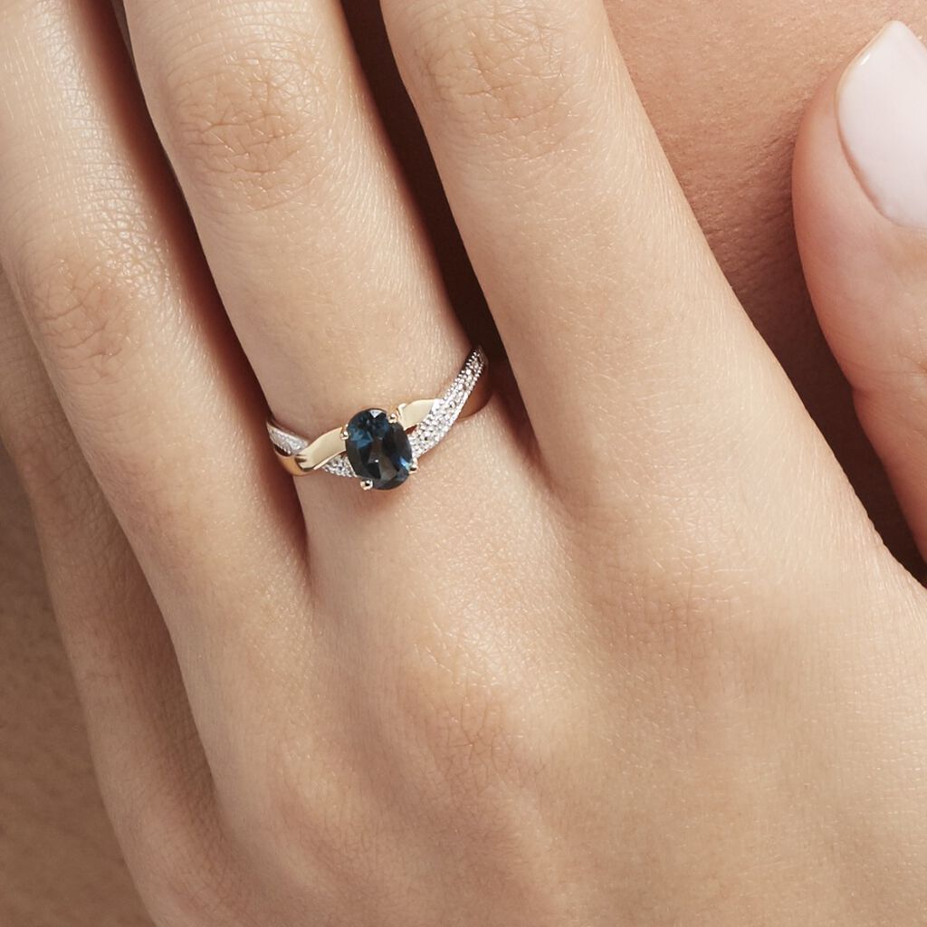 Bague Or Jaune Candice Topaze