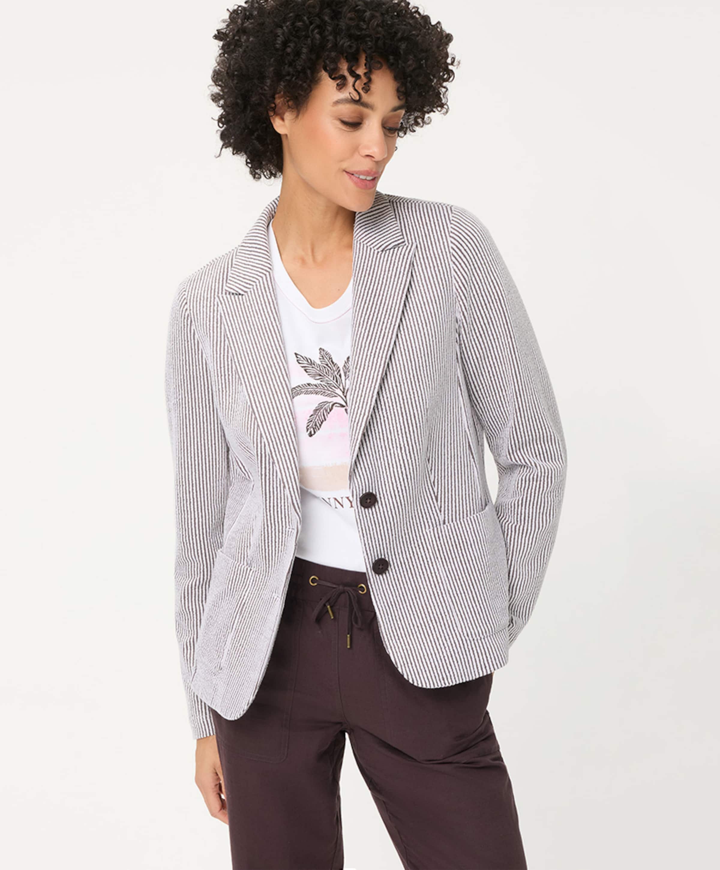 Olsen Dames blazer bruin