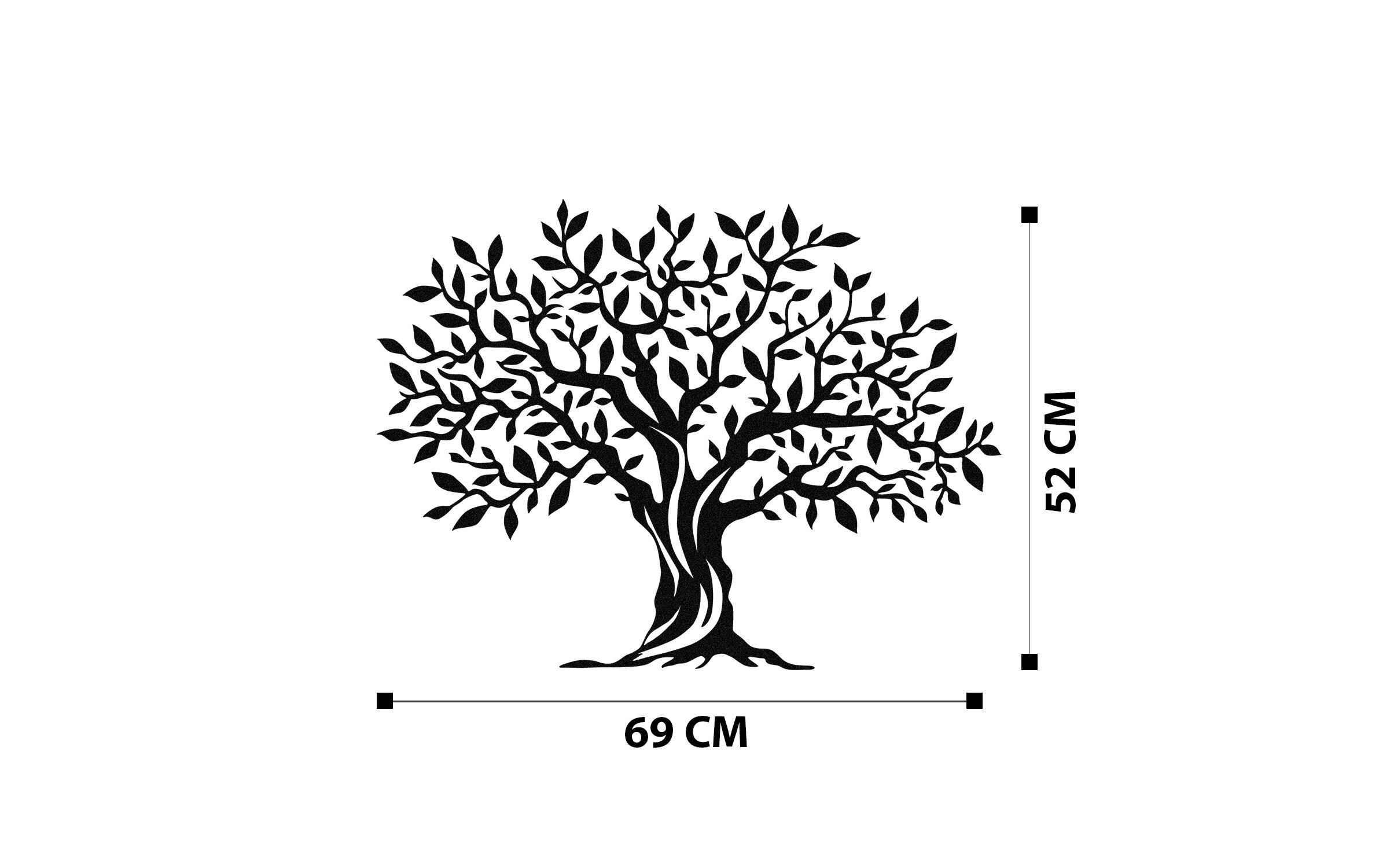 Wanddekoration Tree 69 x 52 cm, MetallWandgestaltung