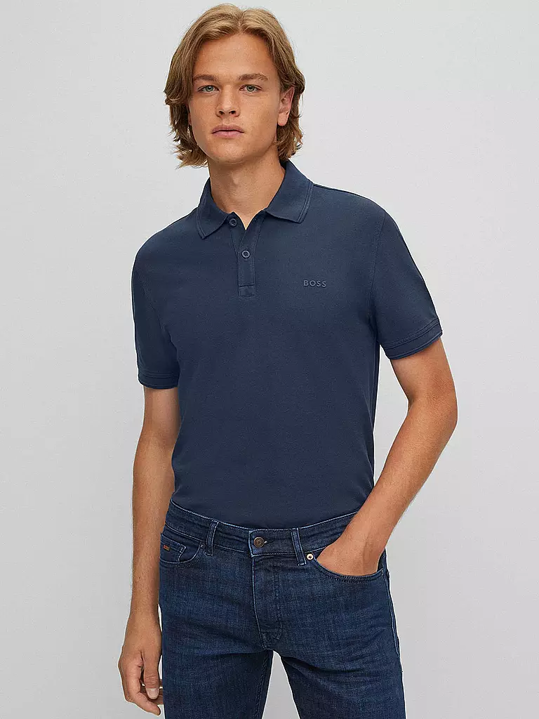 BOSS Poloshirt Regular Fit PRIME blau