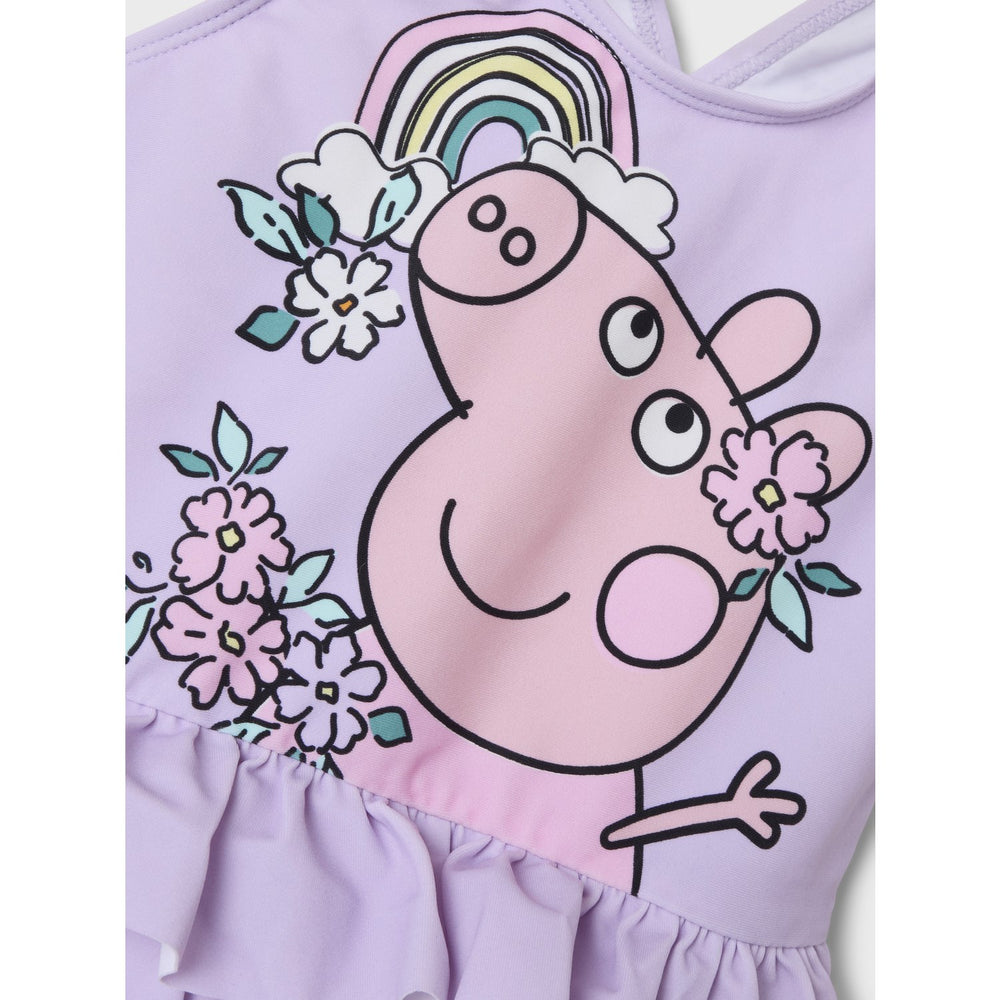 Køb Name It Orchid Bloom Miri Peppa Pig Badedragt