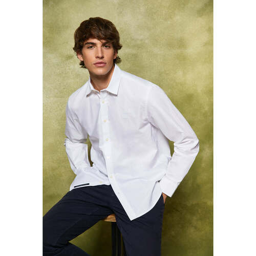 Polo Club - BLOCK FRAME OXFORD SHIRT Blanco