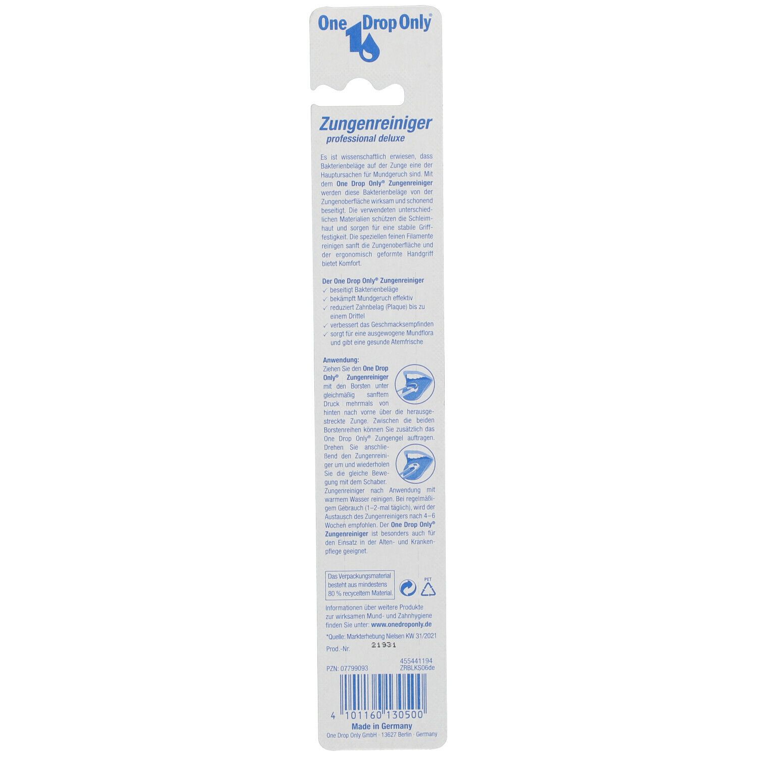 One Drop Only® Zungenreiniger professional deluxe