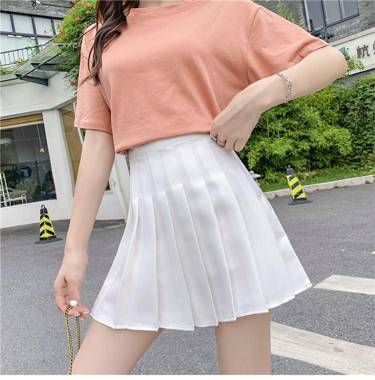Alfie - Geplooide minirok met ingezette shorts
