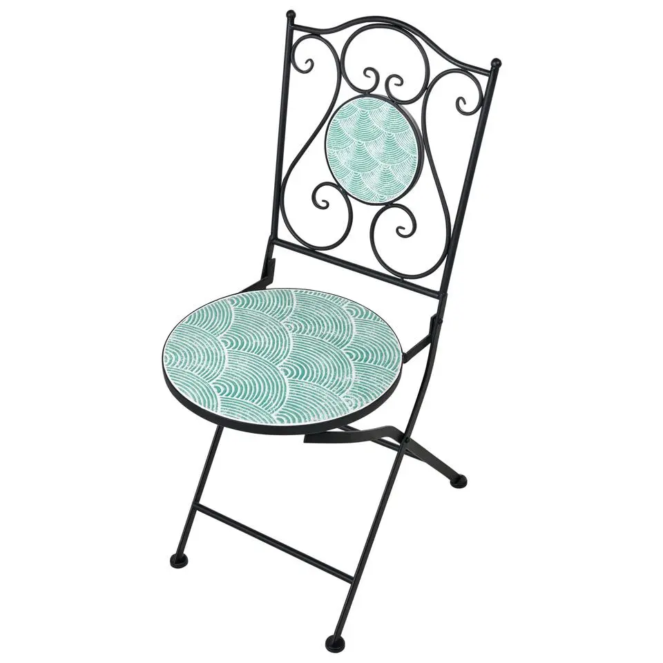 ANAPO - Set van 2 tuinstoelen - Zwart - IJzer