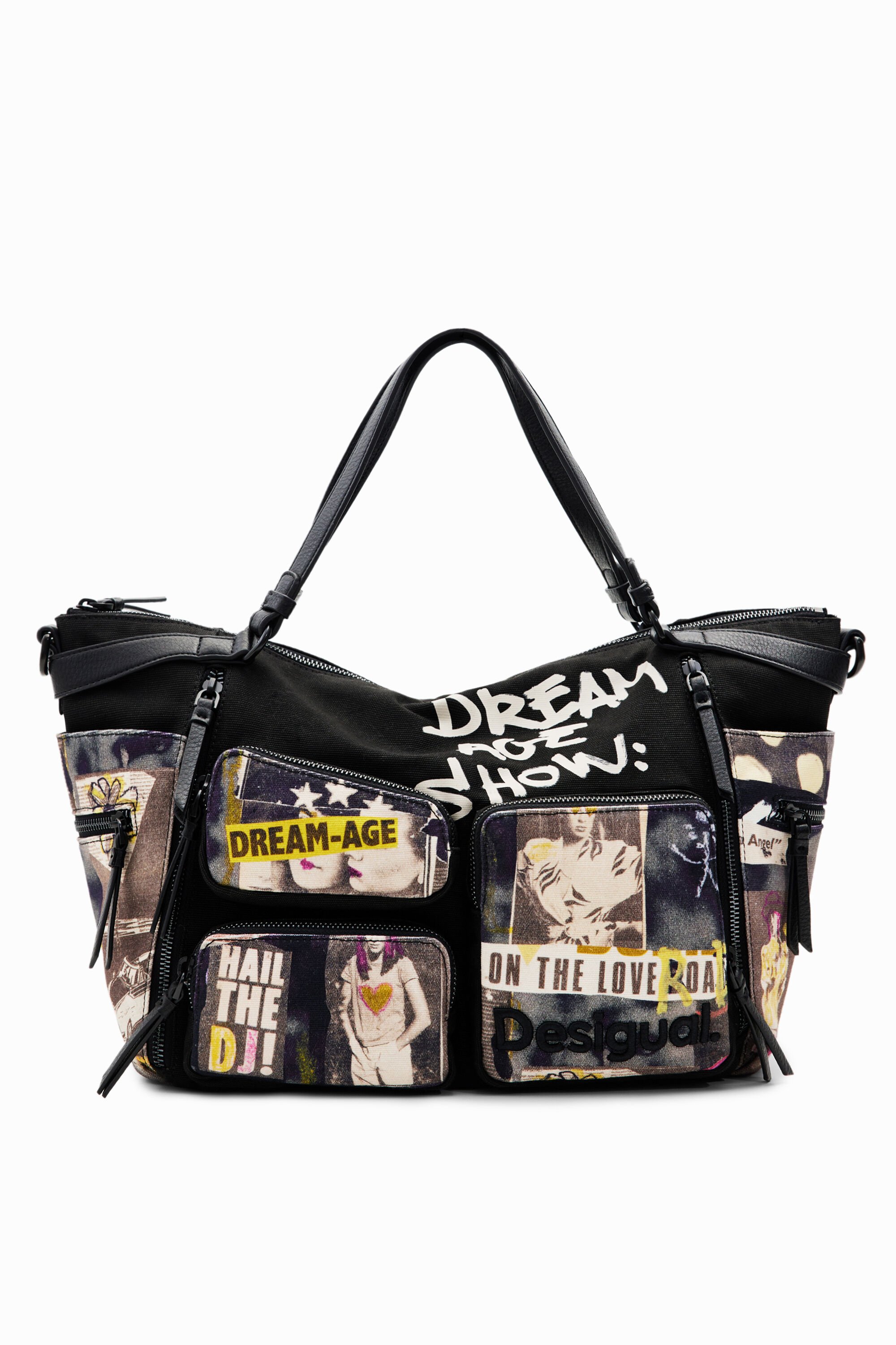 Grand sac toile journal