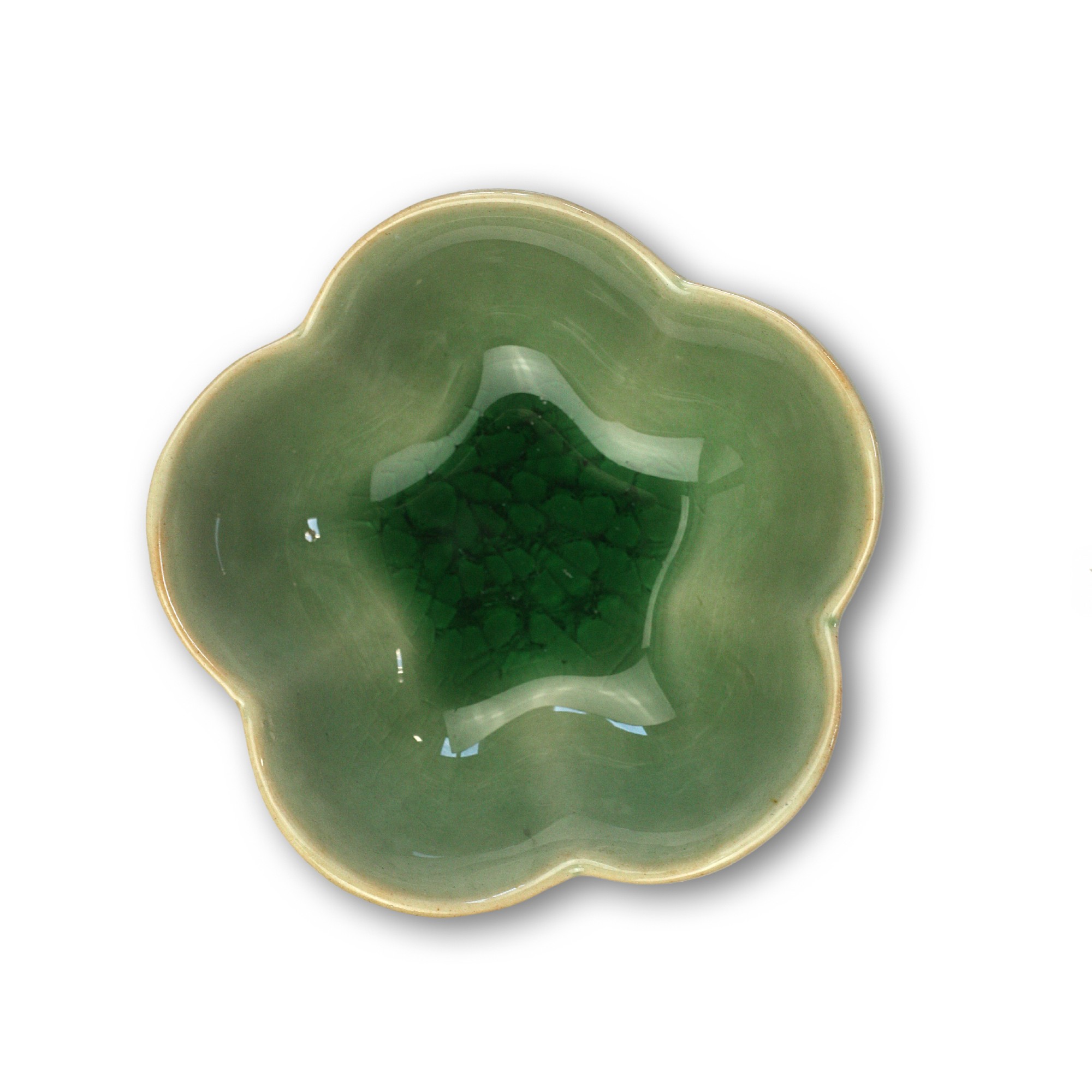 Schale 'Seerose', grün, T 15,5 cm, B 15,5 cm, H 8 cm zu 5,80