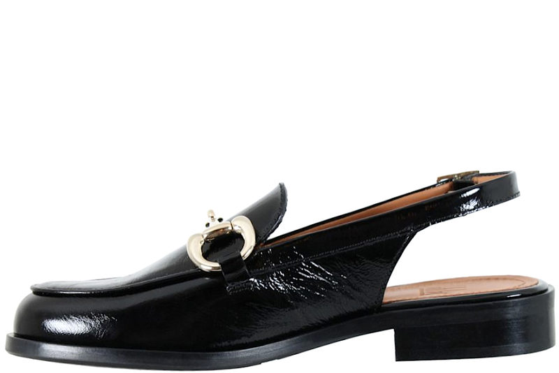 BILLI BI VENICE SLINGBACK I SORT GLAT SKIND
