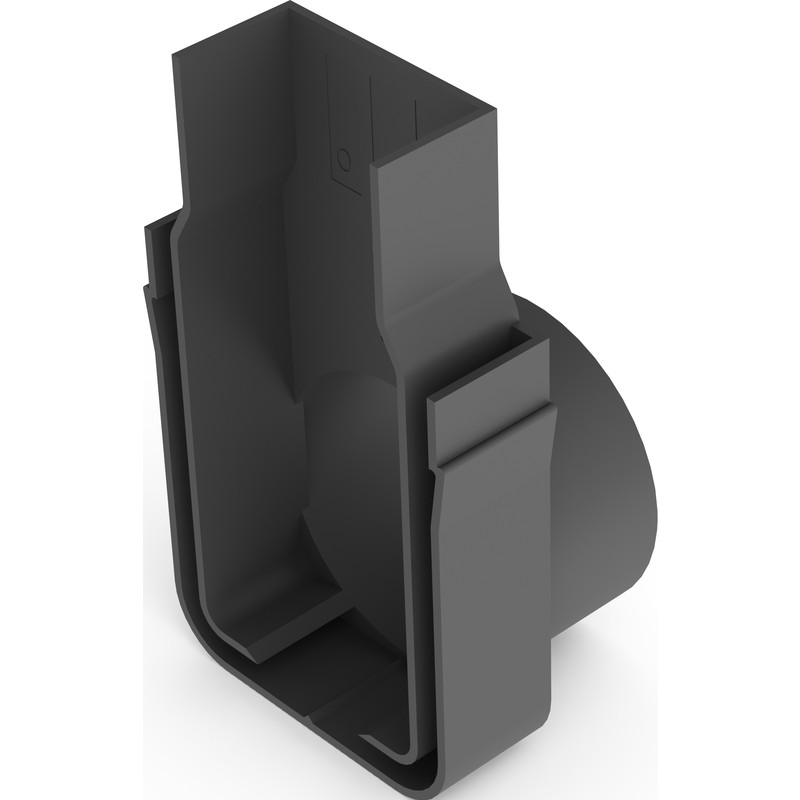 ACO Slimline eindplaat 50mm met zijuitloop