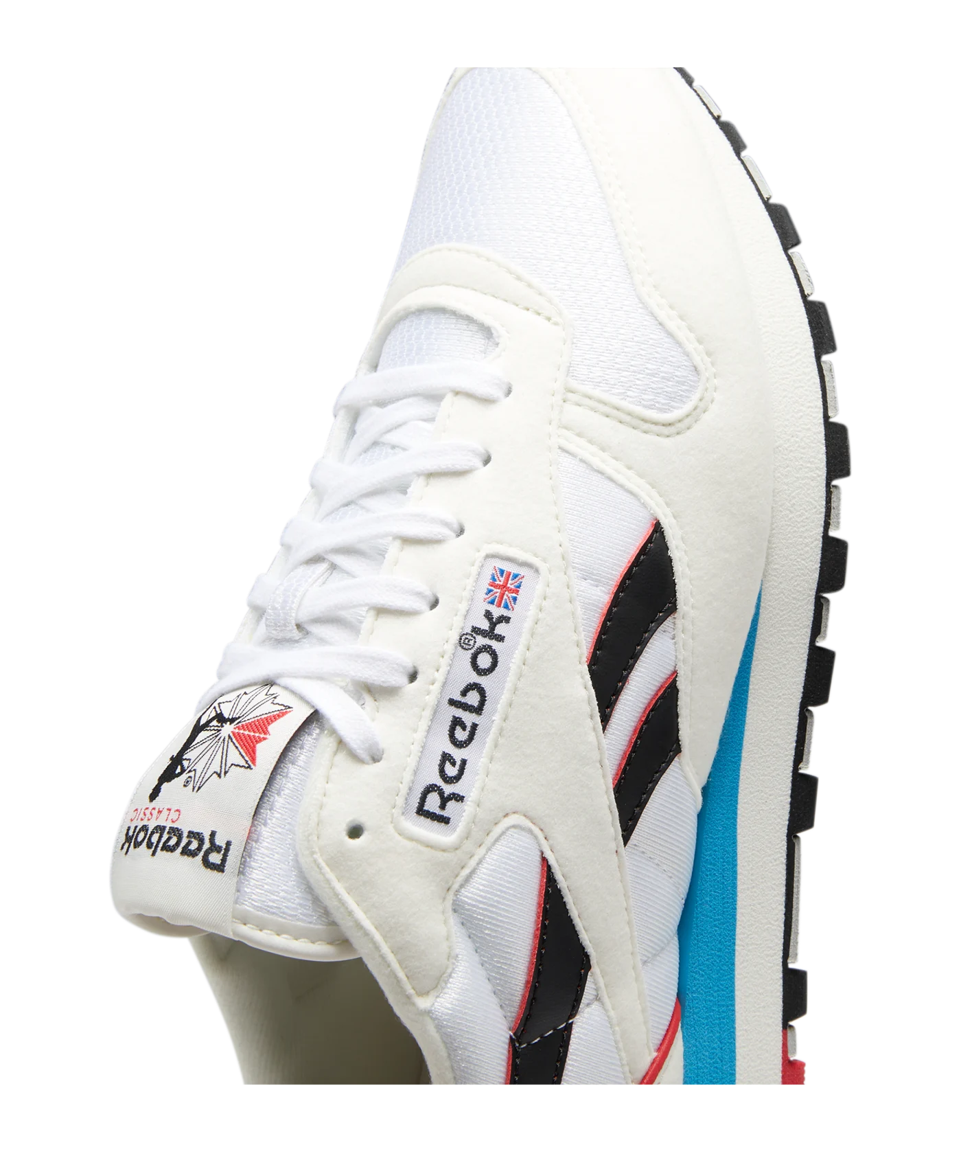 Reebok Classic Leather Weiss Blau Rot