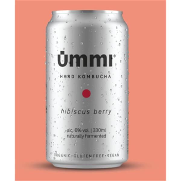 Ummi Kombucha Bio Hibisco Bagas Vermelhas 330Ml