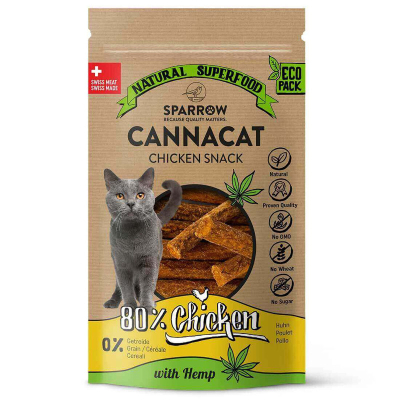 Sparrow Pet CannaCat Chicken Sticks mit CBD