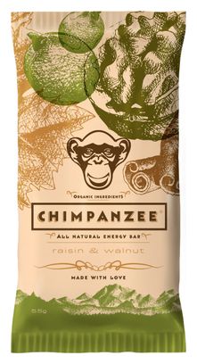Barre énergétique Chimpanzee Raisin/Noix - 55g
