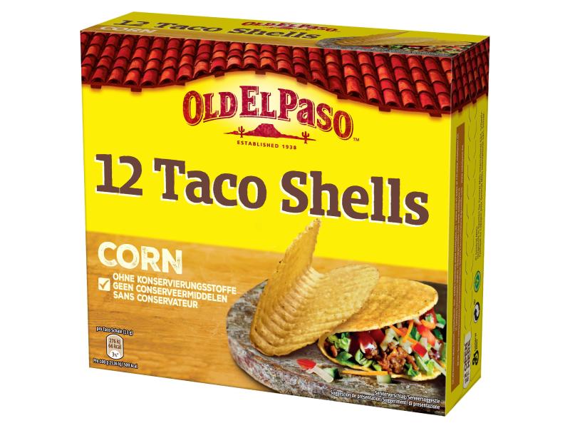 Old El Paso Chrunchy Taco Shells 12 Stück Taco Schalen aus Maismehl