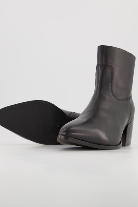 Leder-Cowboystiefeletten, Wechselfußbett, Weite H