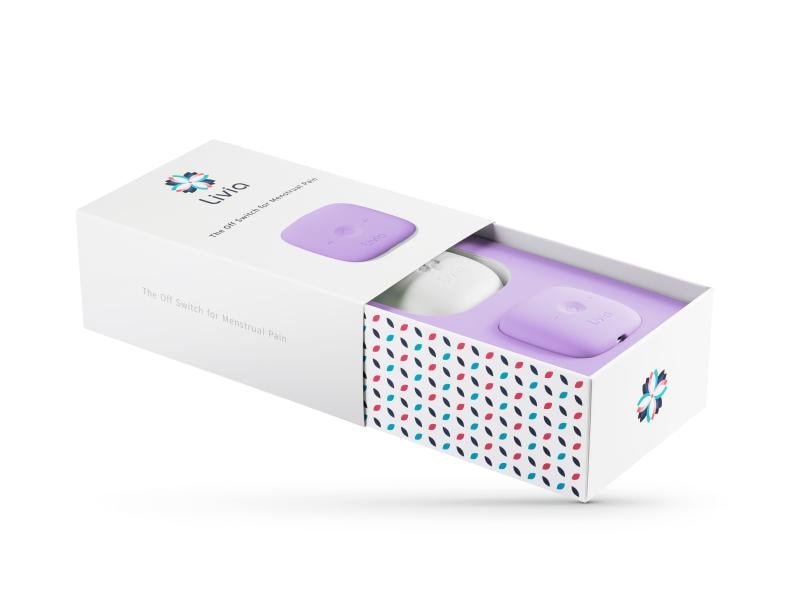Livia Lösung für Menstruationsbeschwerden Lavendel Elektrostimulationsgerät gegen Menstruationsbeschwerden