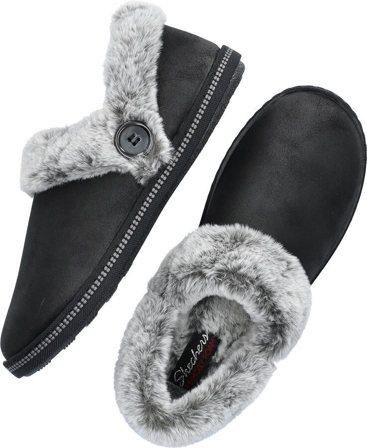 Skechers Cozy Campfire dames pantoffel Zwart