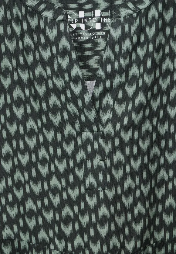Print Tunikakleid - strong khaki