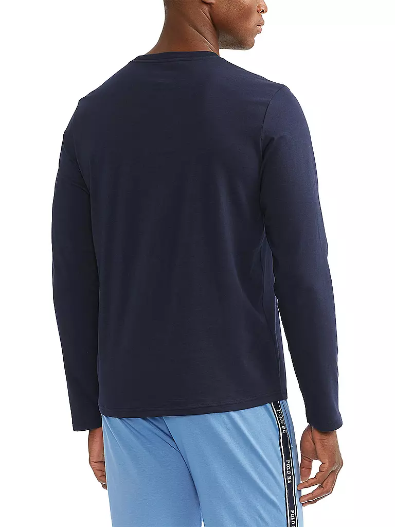 POLO RALPH LAUREN Pyjama Langarmshirt Cruise Navy blau
