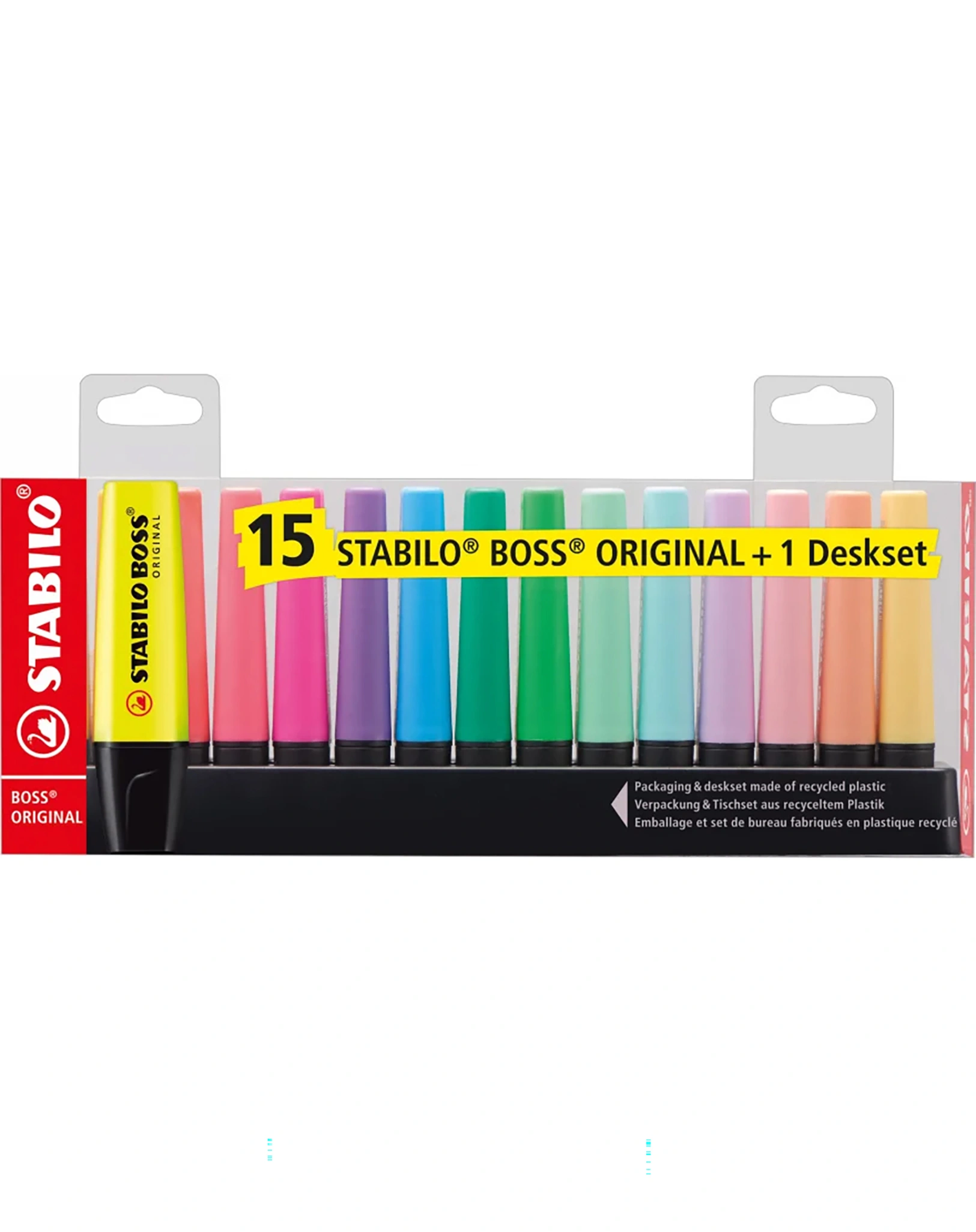 Textmarker STABILO® BOSS ORIGINAL 15er-Pack