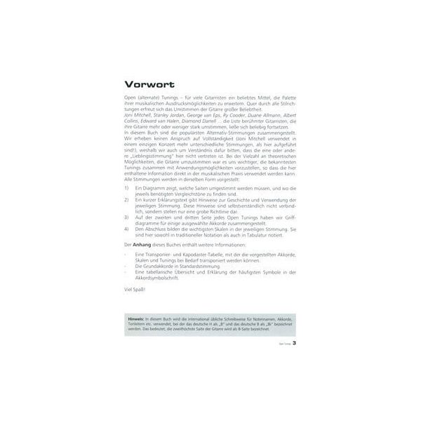 Voggenreiter Open Tuning