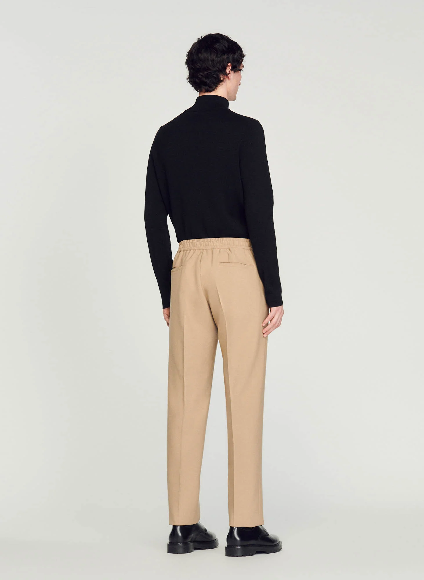 Pantalon droit| Beige